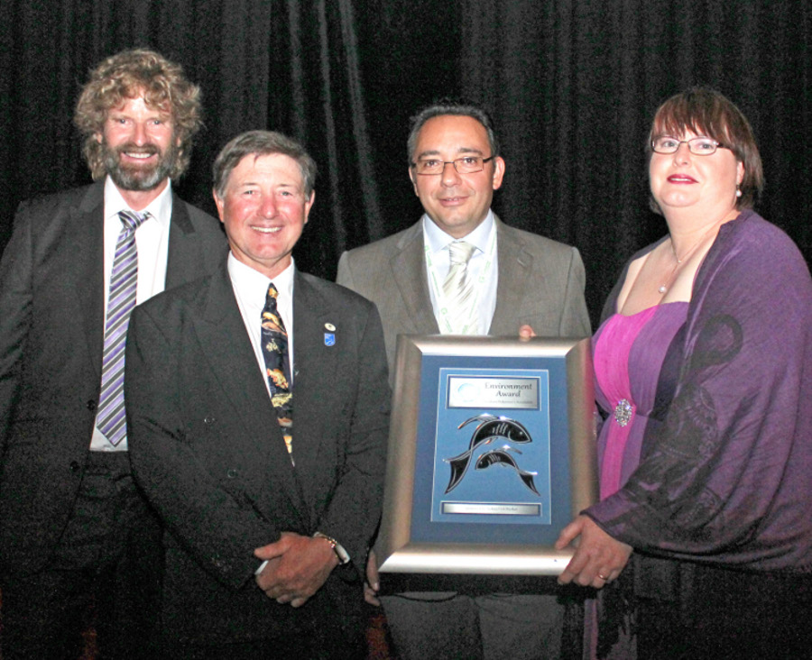 Glen Hill, Garry HeraSingh, Prof Mehdi Doroudi, Tracy Hill pictured at the Australian Seafood Industry Awards